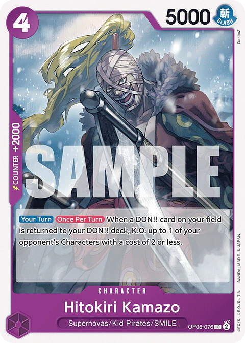 Hitokiri Kamazo-OP06-076-One Piece Card Game