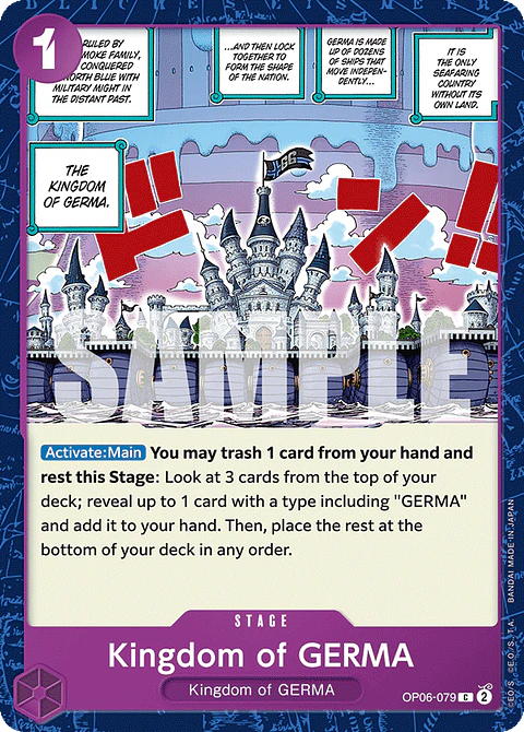 Kingdom of GERMA-OP06-079-One Piece Card Game