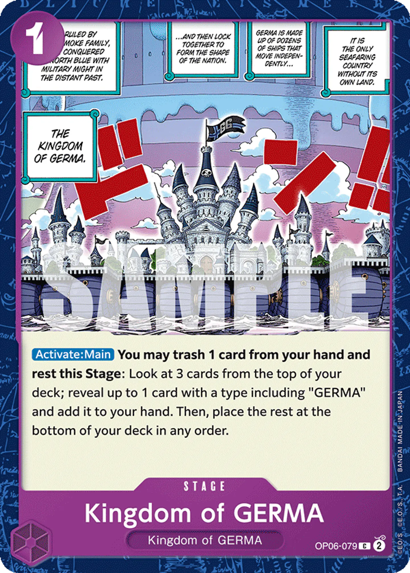 Kingdom of GERMA-OP06-079-One Piece Card Game 1