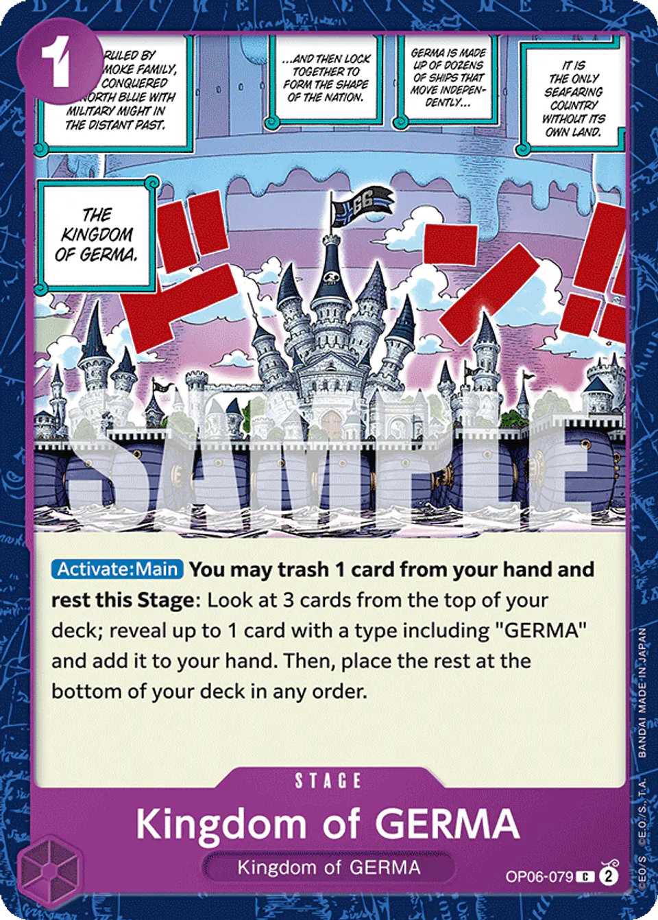 Kingdom of GERMA-OP06-079-One Piece Card Game 1