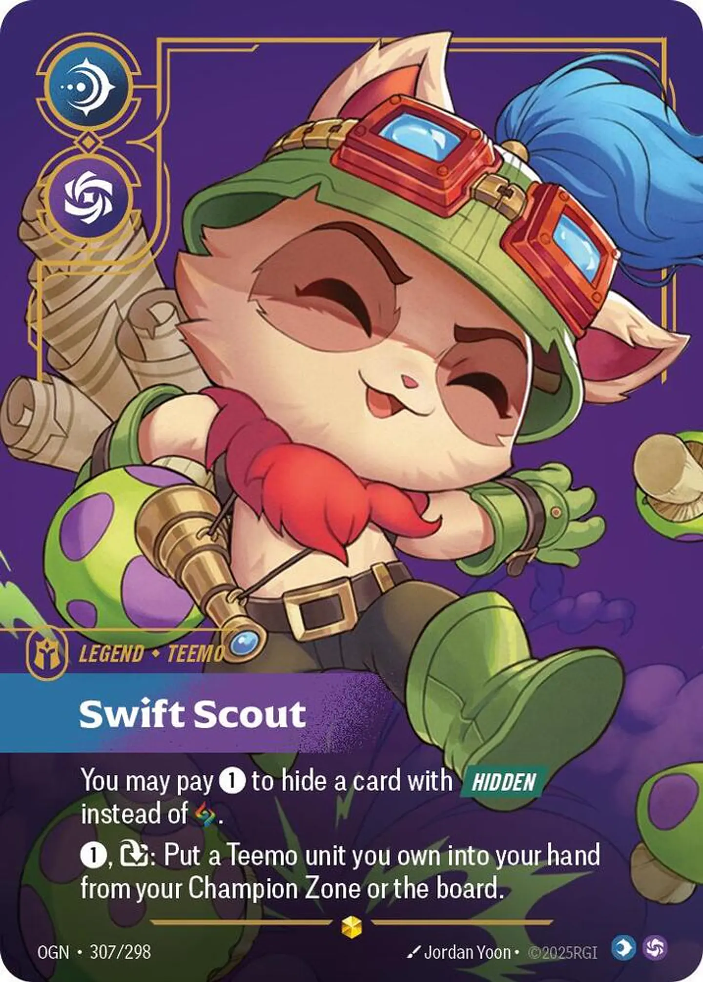 Teemo - Swift Scout (Overnumbered) - Origins (OGN) - Riftbound - League of Legends 1