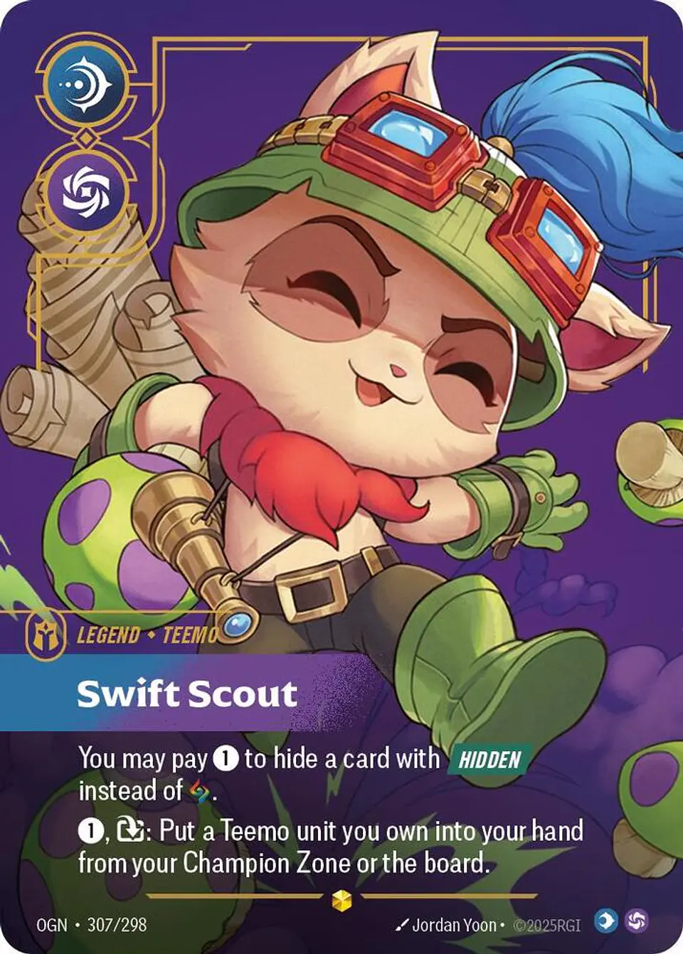Teemo - Swift Scout (Overnumbered) - Origins (OGN) - Riftbound - League of Legends 1