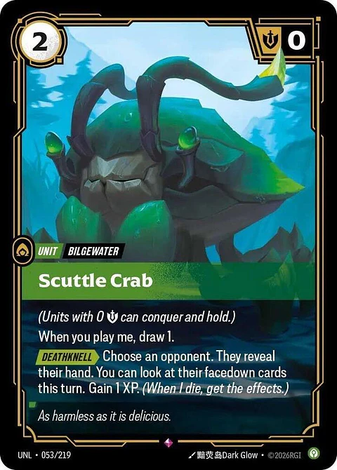 Scuttle Crab - Unleashed (UNL) - Riftbound - League of Legends