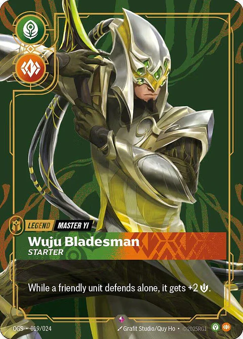 Master Yi - Wuju Bladesman - Riftbound Organized Play Promotional Cards (OPP) - Riftbound - League of Legends