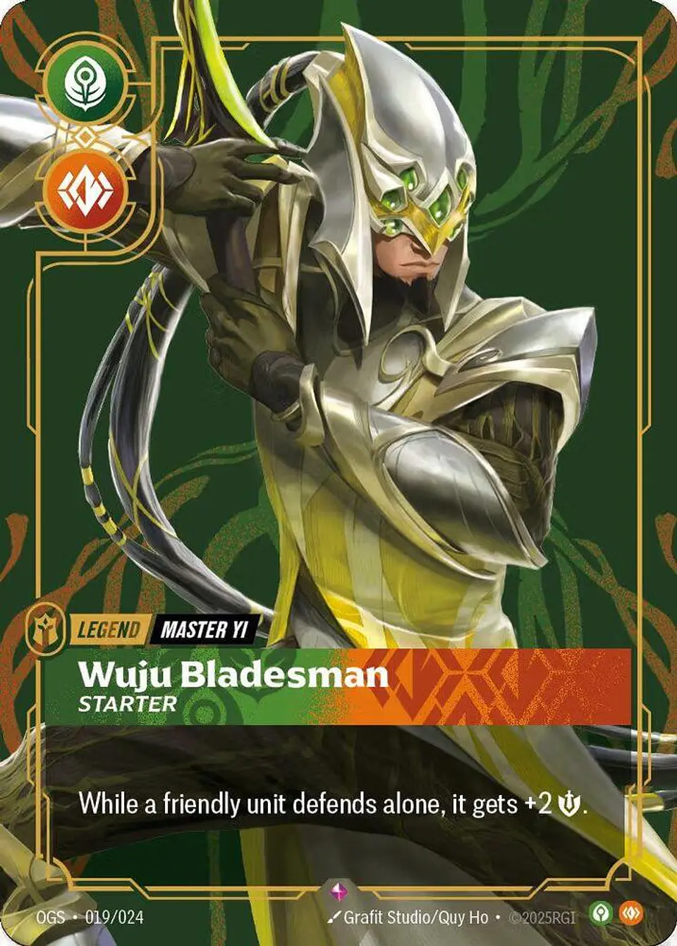 Master Yi - Wuju Bladesman - Riftbound Organized Play Promotional Cards (OPP) - Riftbound - League of Legends 1