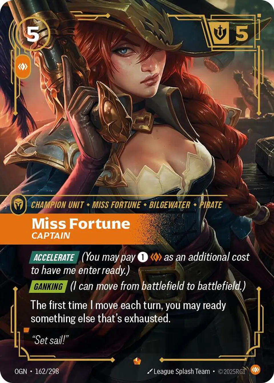 Miss Fortune - Captain - Origins (OGN) - Riftbound - League of Legends 1