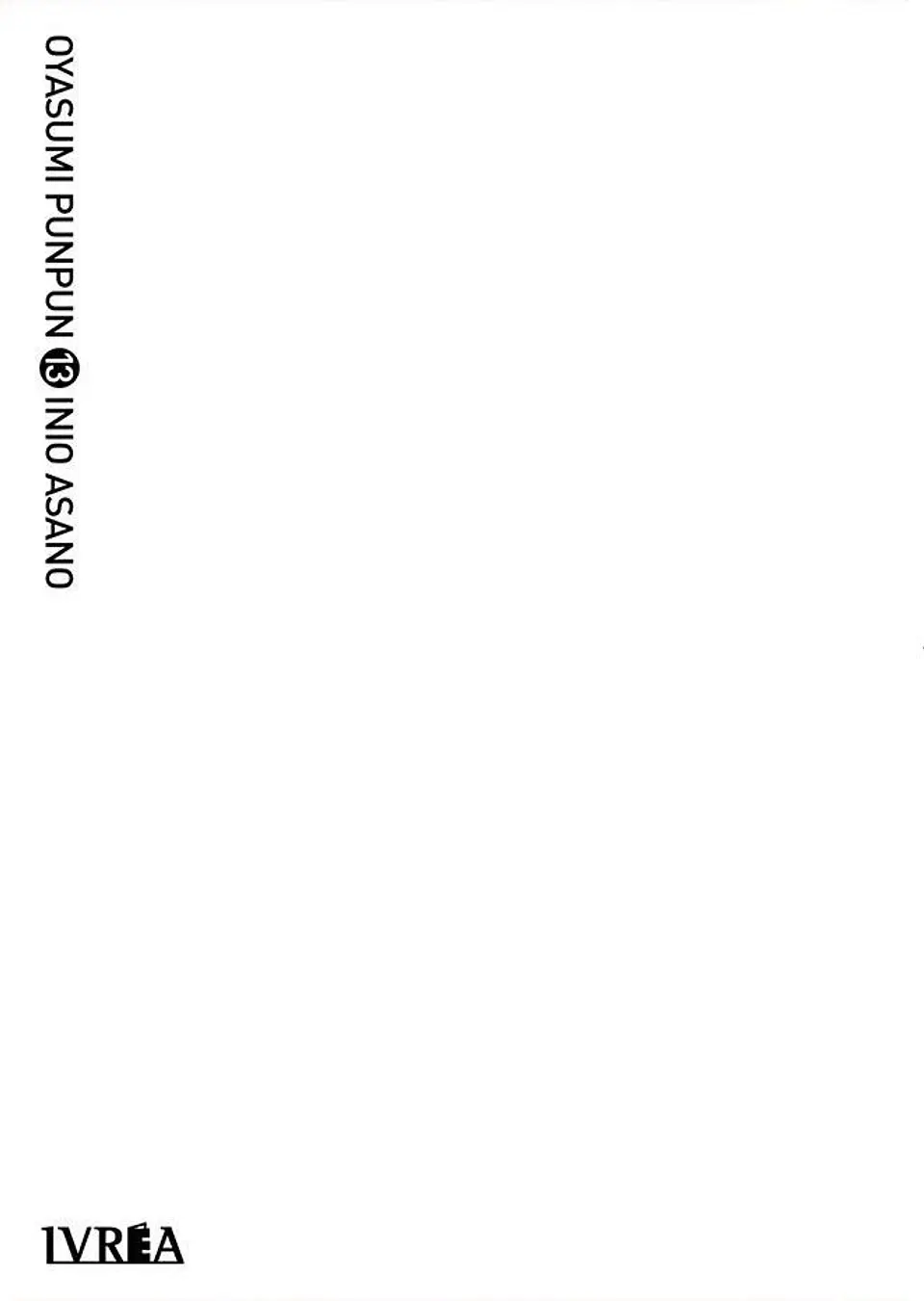 Oyasumi Punpun #13 - Ivrea Argentina 1