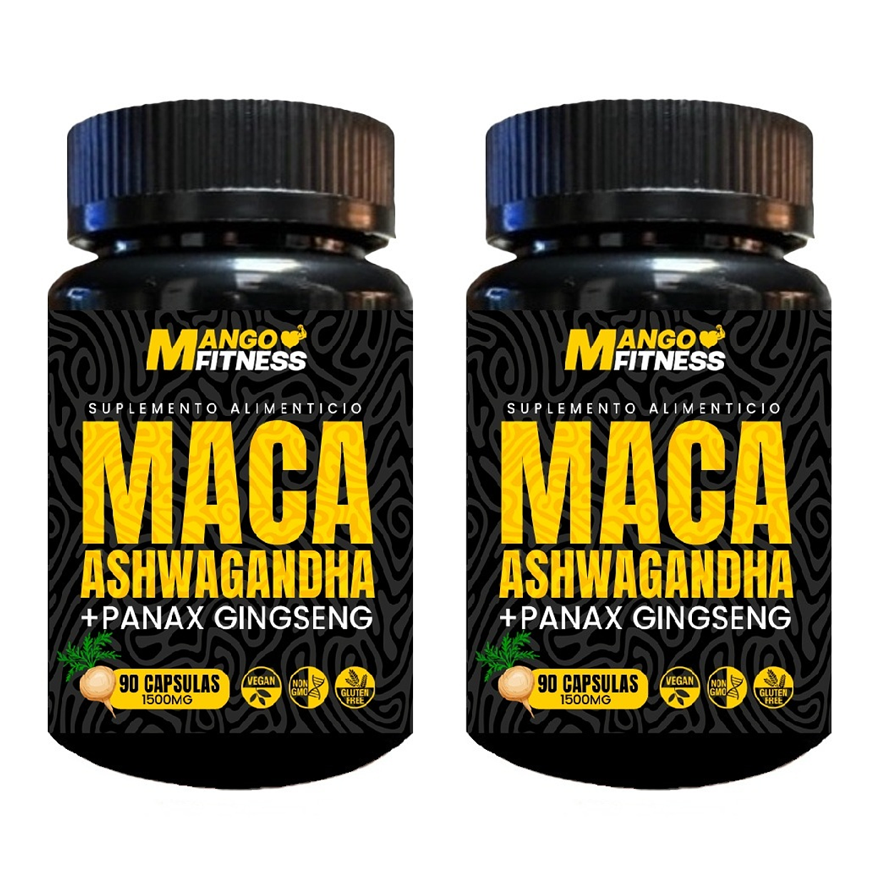 Pack Maca Peruana + Ashwagandha + Ginseng 90 Cápsulas 