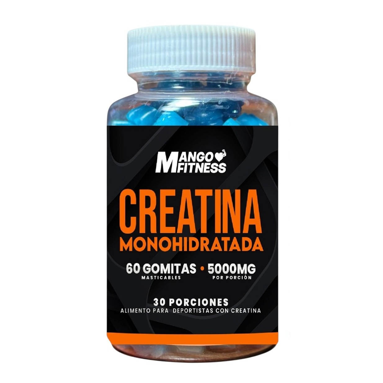 Creatina Monohidratada 60 Gomitas 5g. Fuerza, potencia y resistencia muscular. 1