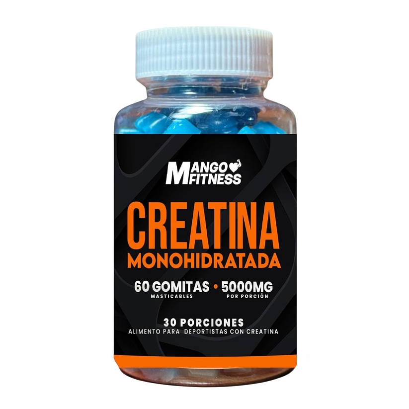 Creatina Monohidratada 60 Gomitas 5g. Fuerza, potencia y resistencia muscular. 1