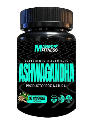 Ashwagandha 90 Cápsulas Reduce el Estrés y Ansiedad