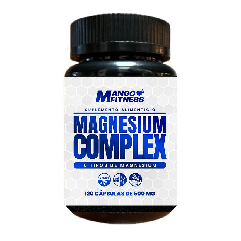 Magnesio Complex 120 cápsulas, Alivio Estrés y Calambres 