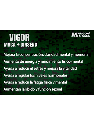 Vigor Energy Men 1200mg | 90 Cápsulas 100% Natural Potenciador Sexual