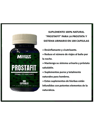 Prostafit 650mg Apoyo Próstata - 100 Cápsulas