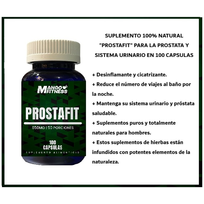 Prostafit 650mg Apoyo Próstata - 100 Cápsulas 2