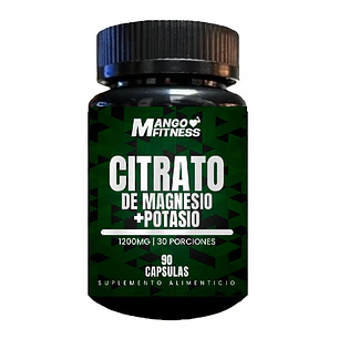 Citrato de Magnesio + Citrato de Potasio en 90 Cápsulas de 400mg