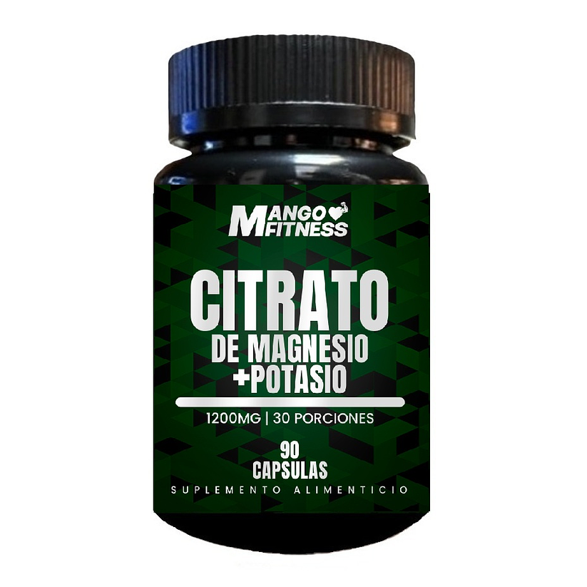 Citrato de Magnesio + Citrato de Potasio en 90 Cápsulas de 400mg 1