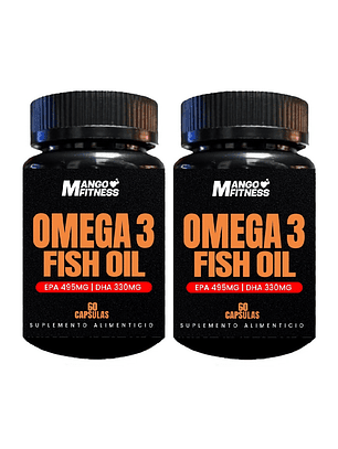 Pack Omega 3 Fish Oil (EPA 495MG y DHA 330MG) 60 Cápsulas