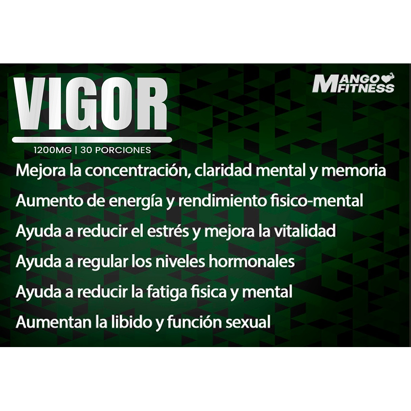 Vigor Energy 1200mg | 90 Cápsulas 100% Natural Potenciador Sexual 2