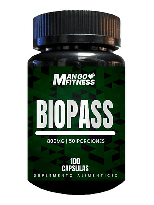 Biopass Relax 100 Cápsulas 800mg 100% Natural 
