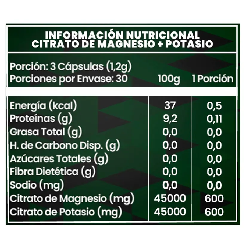 Pack Citrato de Magnesio + Potasio 400mg 