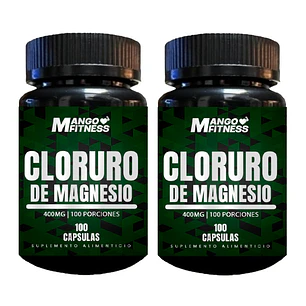 Pack Cloruro de Magnesio 400mg - 100 Cápsulas- COPIA