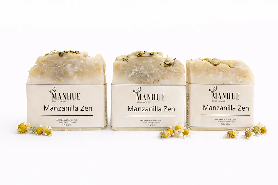 Jabón Manzanilla Zen - Calma y suaviza la piel en cada uso 3