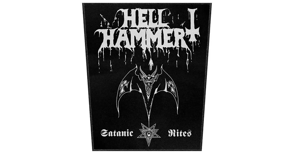 Espaldera de Hellhammer - Satanic Rites y más