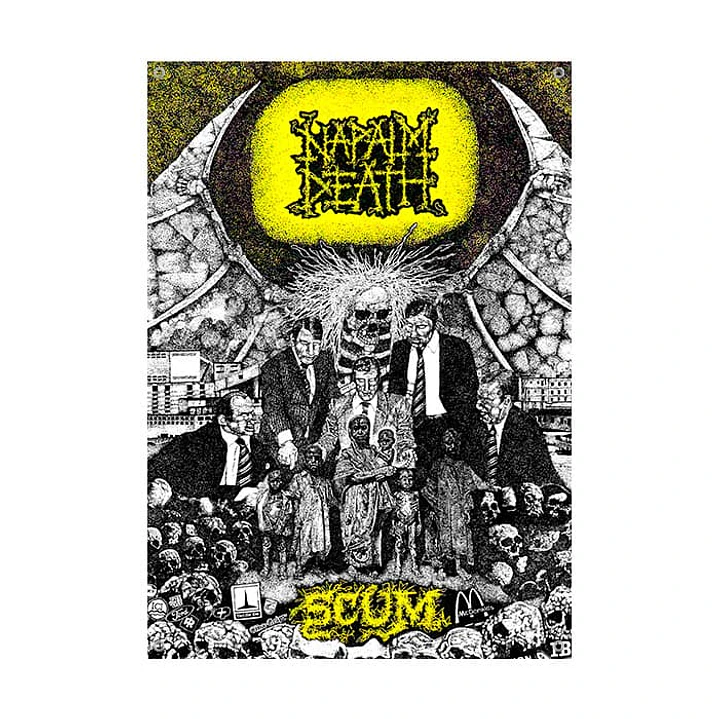 Bandera decorativa Napalm Death SCUM 70x100 cms 1
