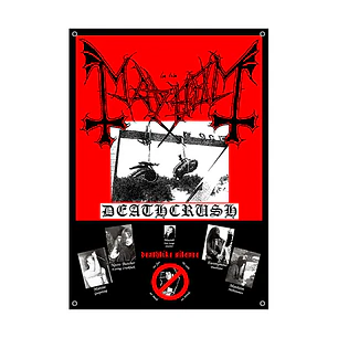 Bandera decorativa Mayhem Deathcrush  70x100 cms.