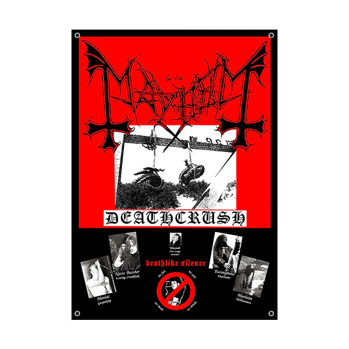 Bandera decorativa Mayhem Deathcrush  70x100 cms. 1