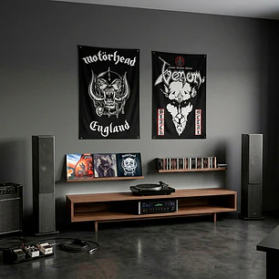 Bandera decorativa Venom Black Metal   70x100 cms.