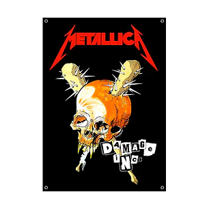 Bandera decorativa Metallica- Damage Inc  70x100 cms