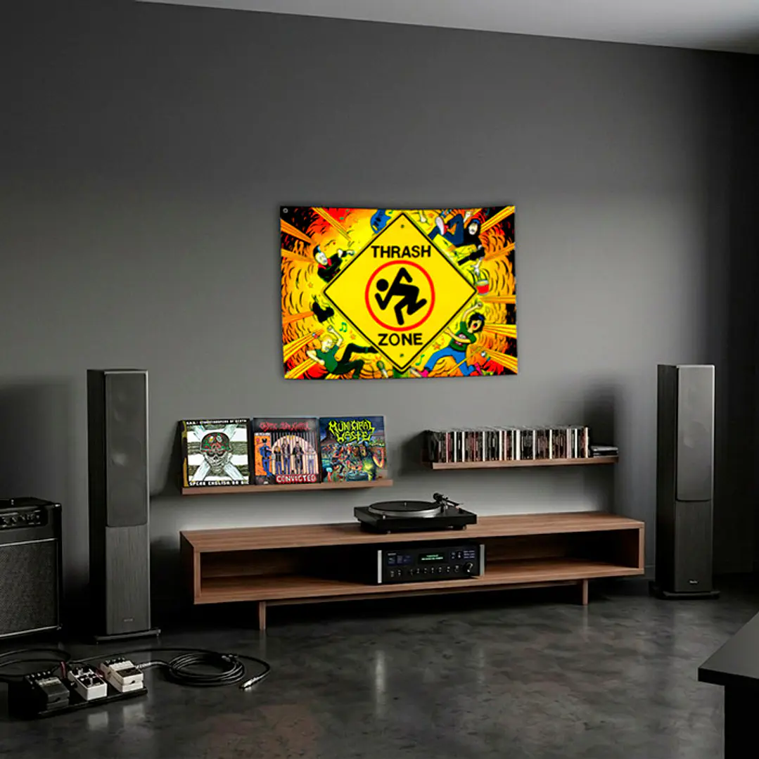 Bandera decorativa DRI - Thrash Zone  70x100 cms 2
