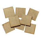 Pack 100 Cuadrados 4 Centimetros Mdf (trupan) Manualidades 1