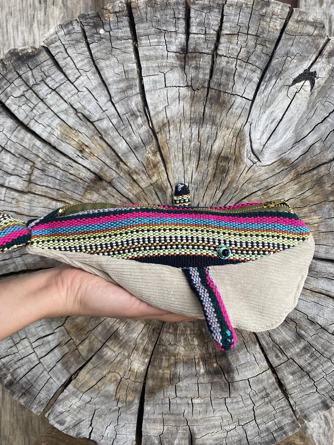 Estuche ballena azul “s”- Telar 2