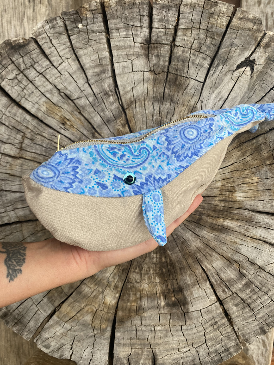 Estuche ballena azul “s” Estampado cotele  1