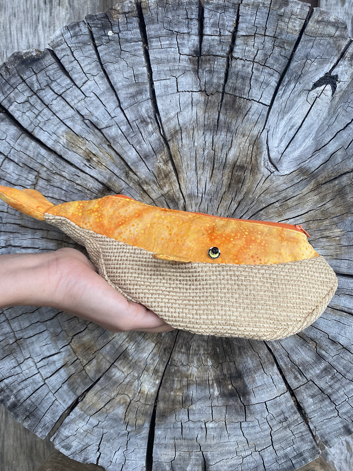 Estuche ballena azul “s” - Naranja 1