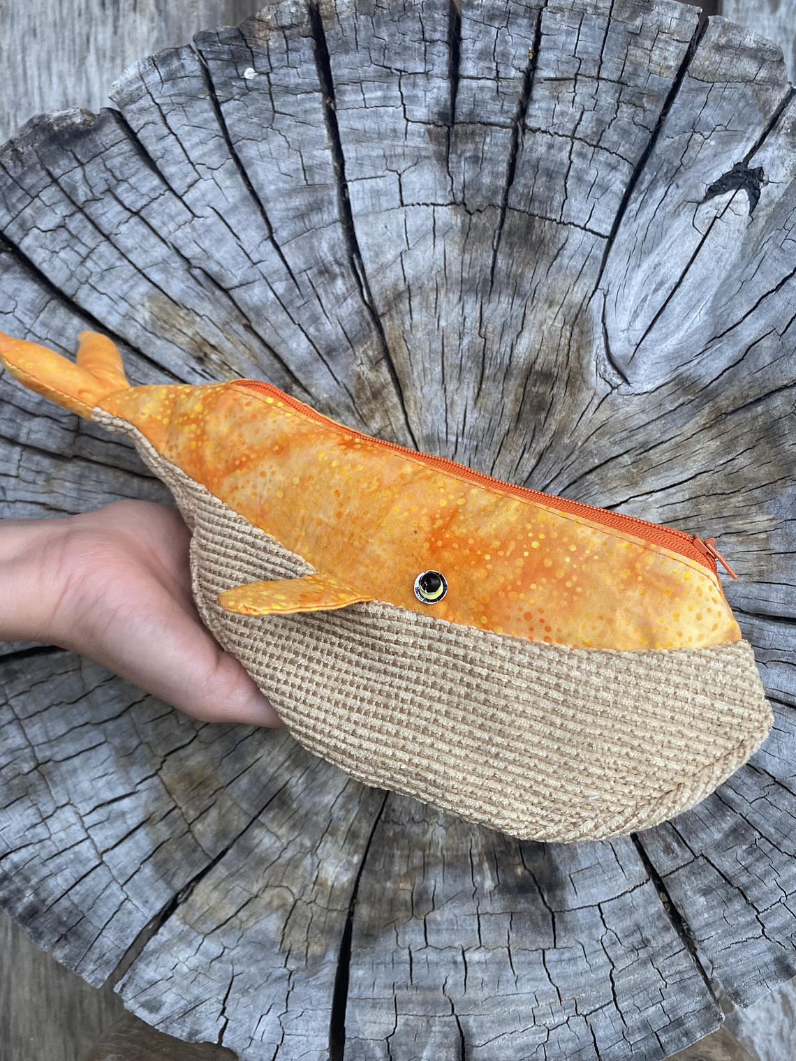 Estuche ballena azul “s” - Naranja 2