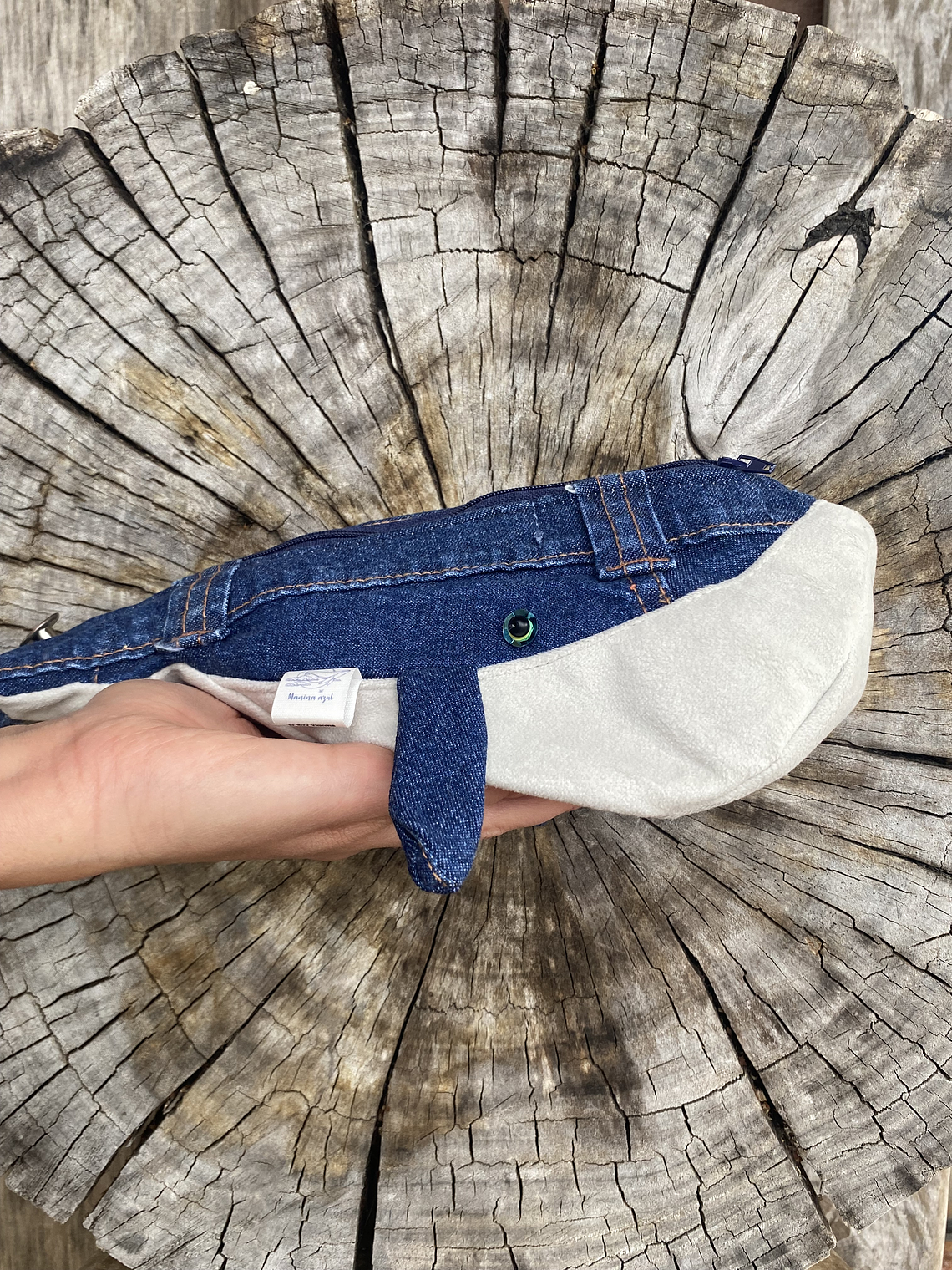 Estuche ballena azul “s” - Pretina jeans  2