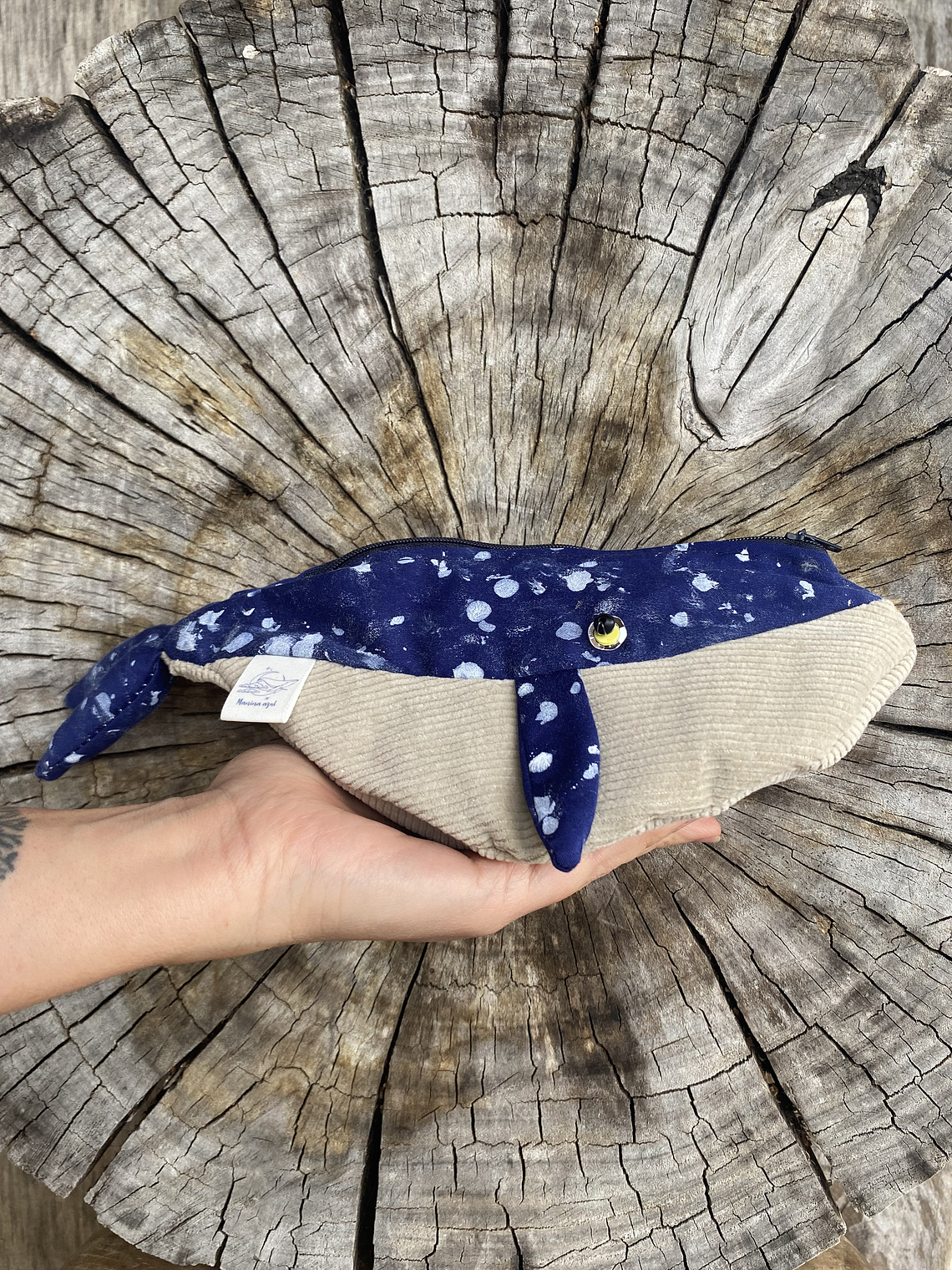 Estuche ballena azul “s” - pinturita azul 1