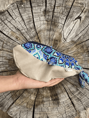 Estuche ballena azul “s” - Verde mandala