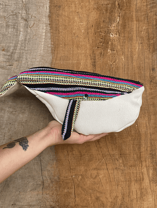 Estuche ballena azul “L”- Telar colores 