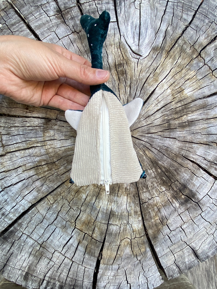 Monedero Tiburón ballena - verde petroleo 3