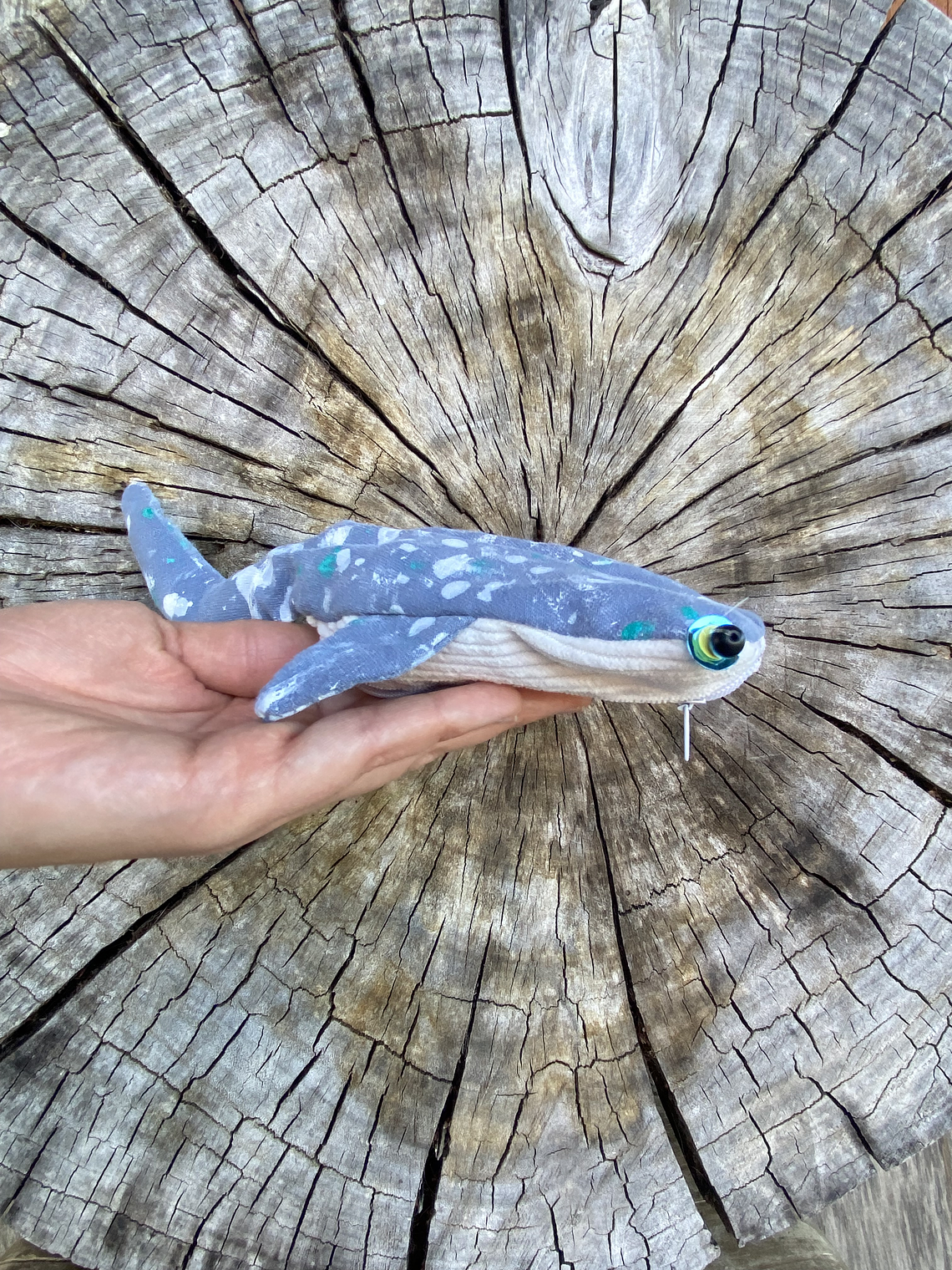 Monedero Tiburón ballena - Gris pinturita 2