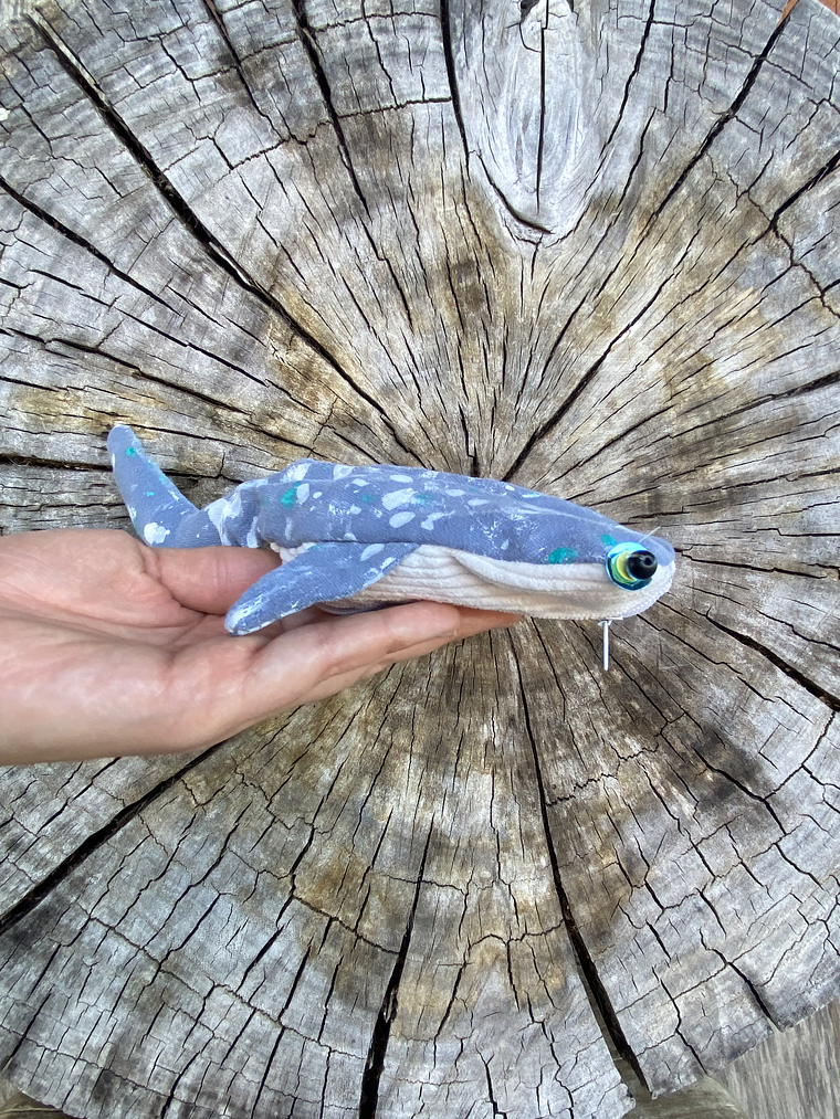 Monedero Tiburón ballena - Gris pinturita 2