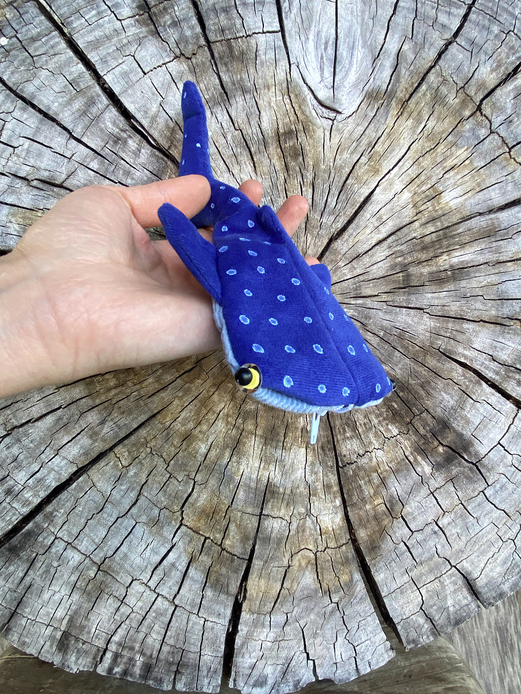 Monedero Tiburón ballena - Azul brilla en oscuridad  2