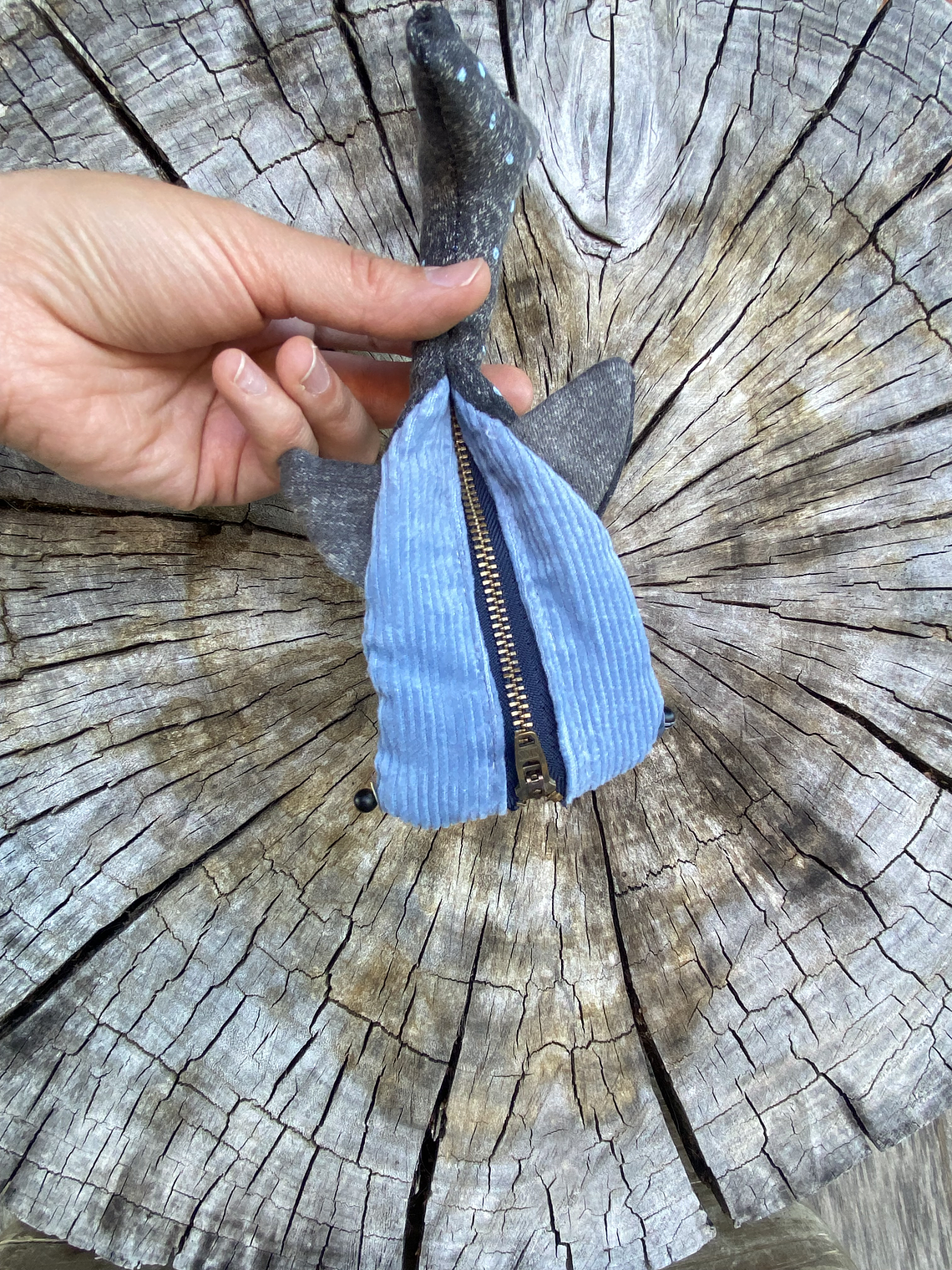 Monedero Tiburón ballena - gris oscuro brilla en oscuridad  3