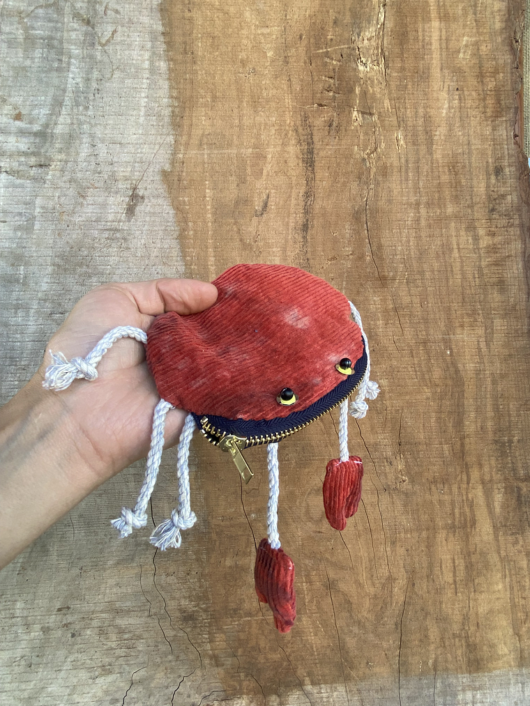 Monedero Cangrejo- Cotele rojo  1