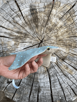 Raya moteada “s” - verde agua brilla en oscuridad 